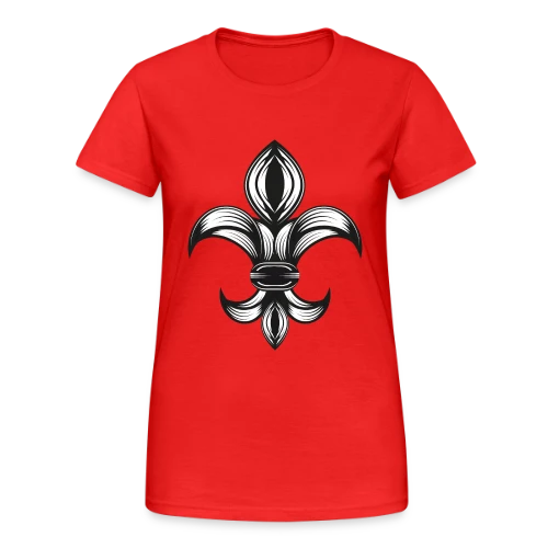 Fleur de Lys Élégante - Symbole Royal - T-shirt Gildan épais femme