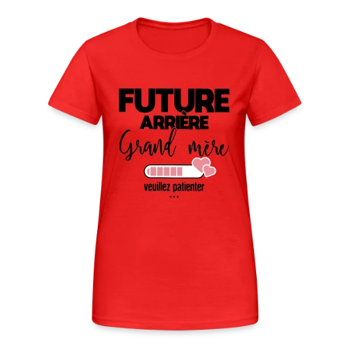 Future Arrière-Grand-Mère : La Belle Annonce - T-shirt Gildan épais femme