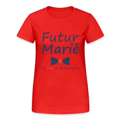 Futur Marié Verre de Plus - T-shirt Gildan épais femme