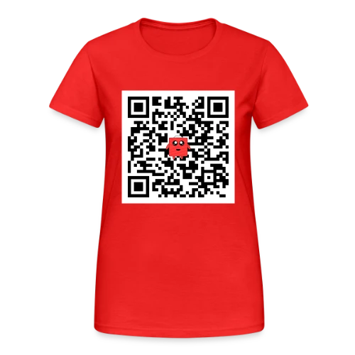 QR Code Mignon - T-shirt Gildan épais femme
