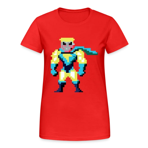 Super-Héros Pixel Franck - T-shirt Gildan épais femme