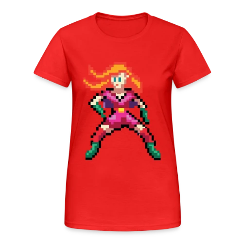 Super-Héroïne Rouge - T-shirt Gildan épais femme