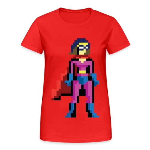 Super-Héroïne Pixel Anna - T-shirt Gildan épais femme