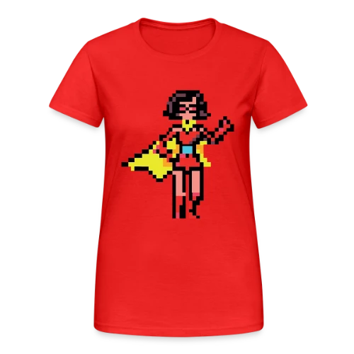 Super-Héroïne Rétro Mag - T-shirt Gildan épais femme