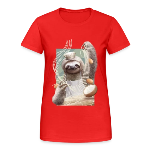 Paresseux Maître des Nouilles - T-shirt Gildan épais femme