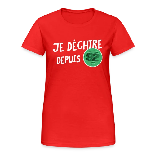 T-shirt Anniversaire 1992 'Je Dékire' - Vignette Automobile Rétro - T-shirt Gildan épais femme