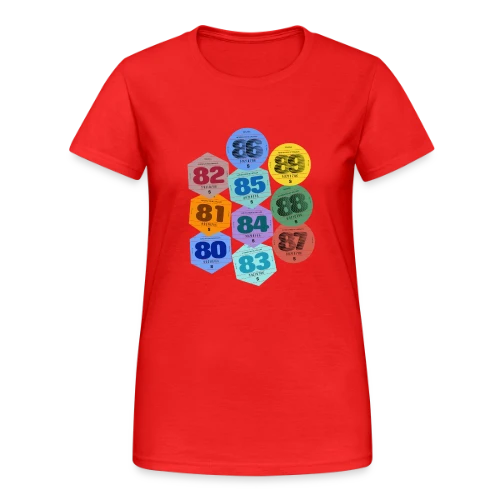Vignette Auto Rétro Années 80 - T-shirt Gildan épais femme