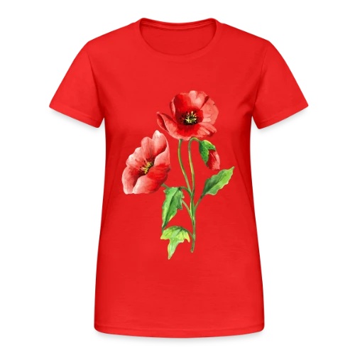 Jardin Fleuri Intemporel - T-shirt Gildan épais femme