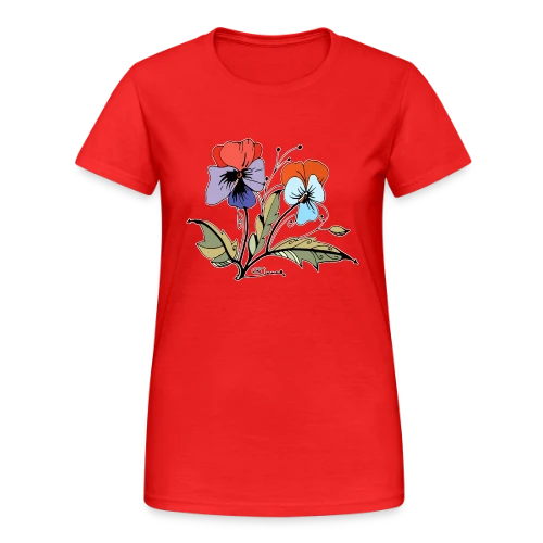 Éclat Floral - T-shirt Gildan épais femme