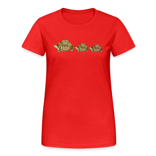 Design Tortue Aquatique - T-shirt Gildan épais femme