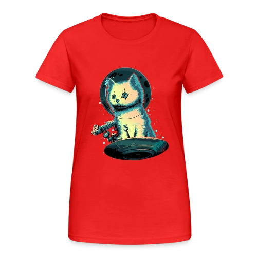 Le Protecteur Félin - T-shirt Gildan épais femme