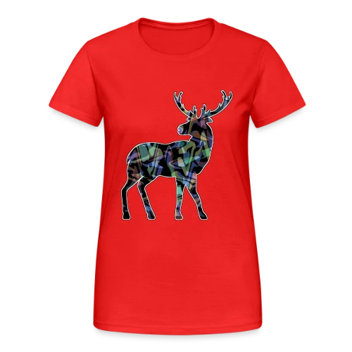 Majestueux Cerf - T-shirt Gildan épais femme