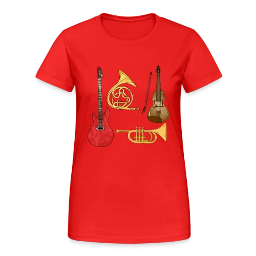 Passion Musique & Instruments - T-shirt Gildan épais femme
