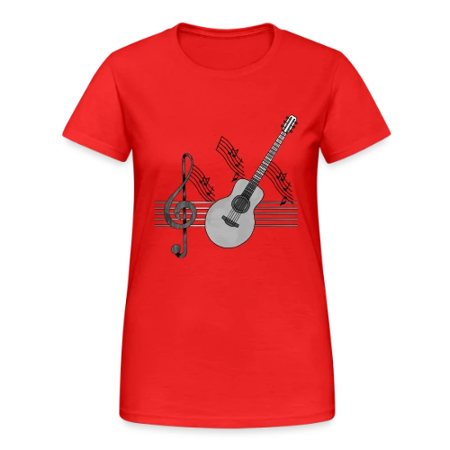 Guitare Passion - T-shirt Gildan épais femme