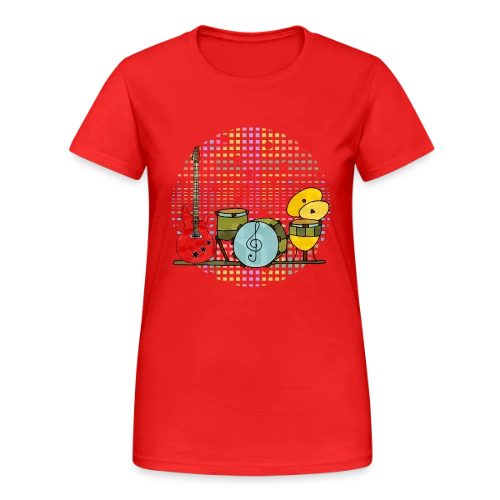 Mélodies d'Instruments - T-shirt Gildan épais femme