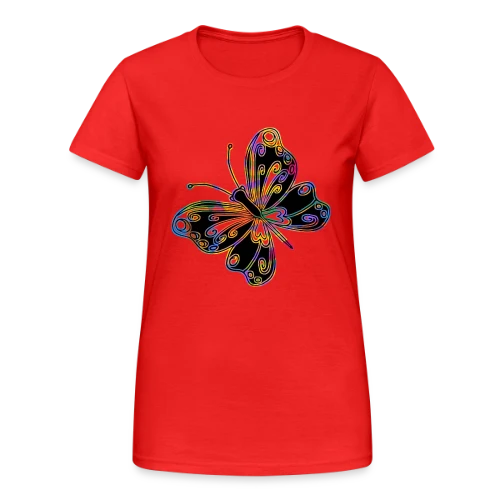 Papillon Élégant - T-shirt Gildan épais femme