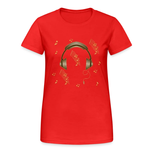 Casque Audio : Rythme & Style - T-shirt Gildan épais femme