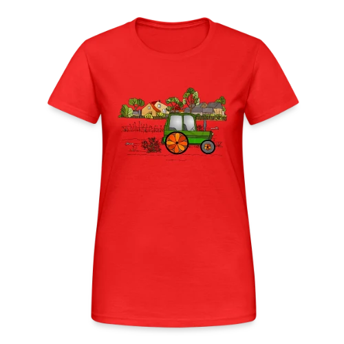 Passion Tracteur - T-shirt Gildan épais femme