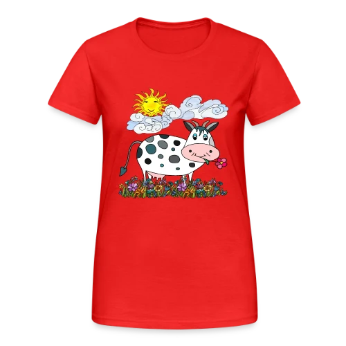 La Vache Stylée - T-shirt Gildan épais femme