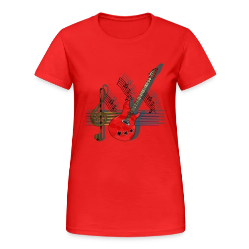 Passion Guitare - T-shirt Gildan épais femme