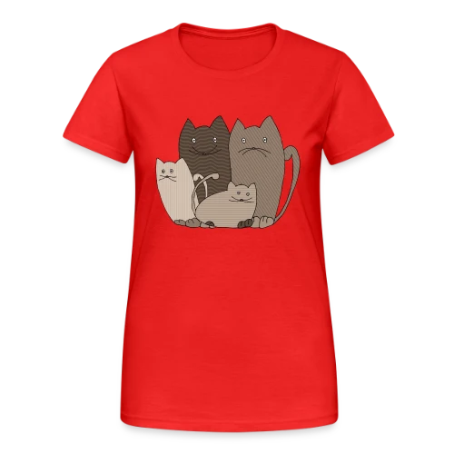 Le Chat Mignon - T-shirt Gildan épais femme