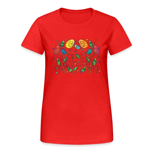 Fleurs Éclatantes - T-shirt Gildan épais femme