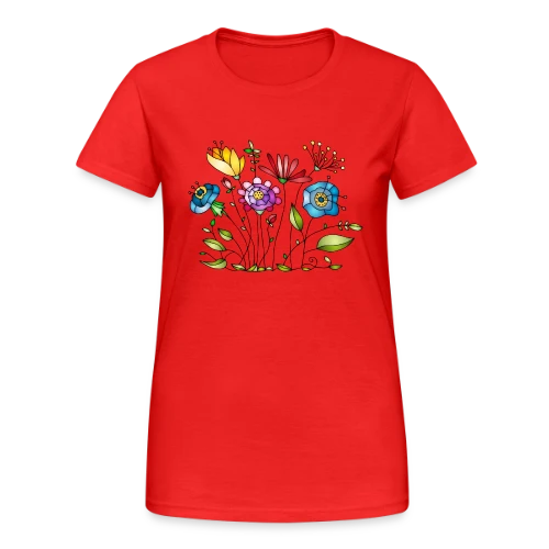 Douceur Florale - T-shirt Gildan épais femme
