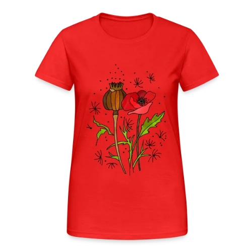 Éclat Floral - T-shirt Gildan épais femme