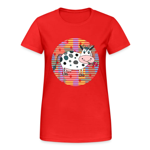 La Vache Adorable - T-shirt Gildan épais femme