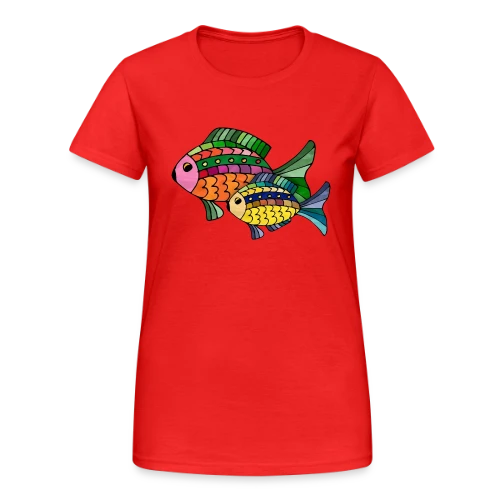 Passion Pêcheur - T-shirt Gildan épais femme