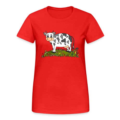 La Vache Stylée - T-shirt Gildan épais femme
