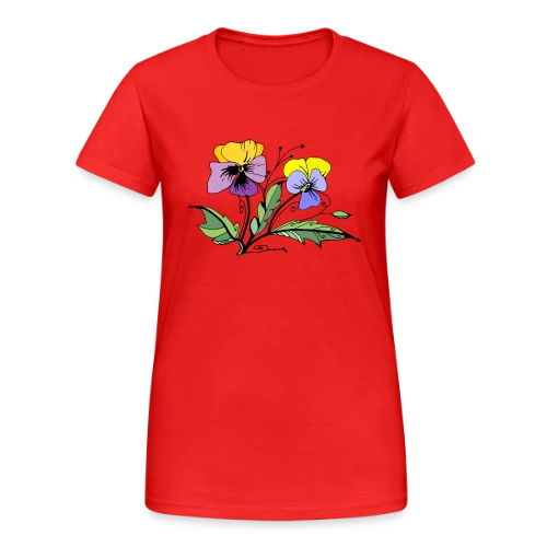 Éclat Floral - T-shirt Gildan épais femme