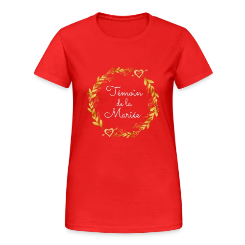 Témoin de la Mariée : T-shirt EVJF pour Demoiselle d'Honneur - T-shirt Gildan épais femme