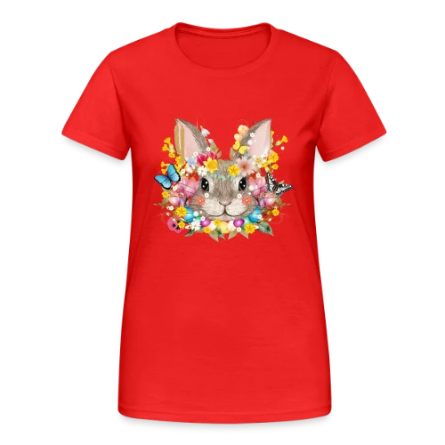 Lapin de Pâques Enchanté - T-shirt Gildan épais femme