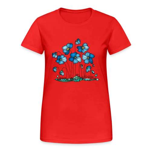 Harmonie Florale - T-shirt Gildan épais femme