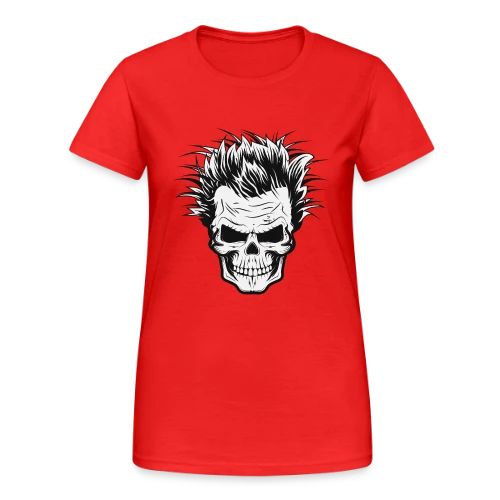 Crâne de Savant Fou - T-shirt Gildan épais femme