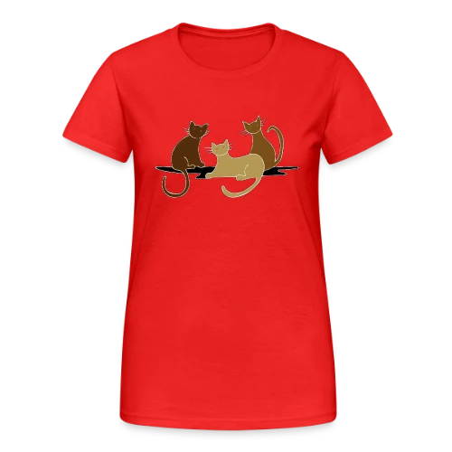 L'Amour des Chats - T-shirt Gildan épais femme
