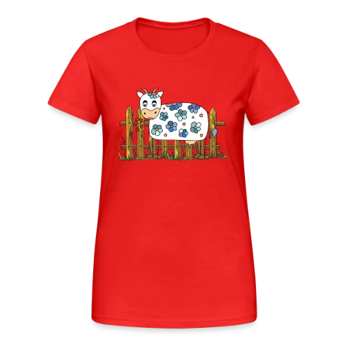 La Vache Rigolote - T-shirt Gildan épais femme