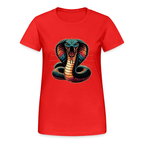 T-shirt Cobra Royal Éclatant : Style Dynamique et Vives Couleurs - T-shirt Gildan épais femme