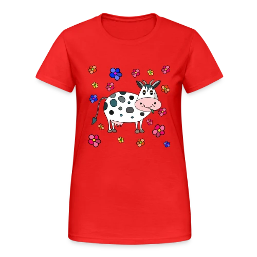 Krowa, la Vache Amusante - T-shirt Gildan épais femme