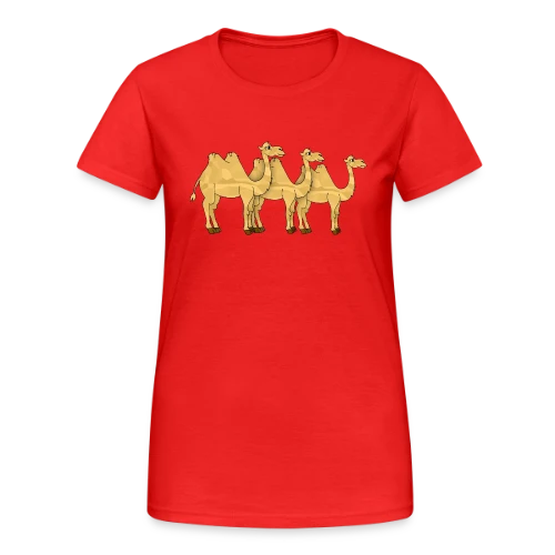Chameau du Désert Stylé - T-shirt Gildan épais femme