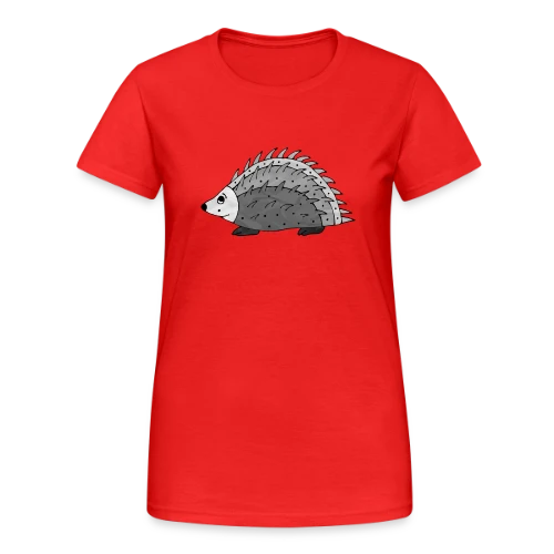 Hérisson Amical - T-shirt Gildan épais femme