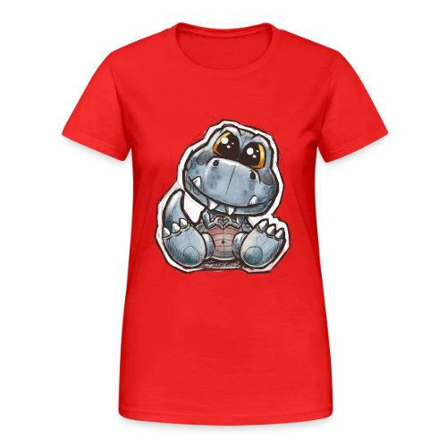 P'tit Dino Mignon - T-shirt Gildan épais femme