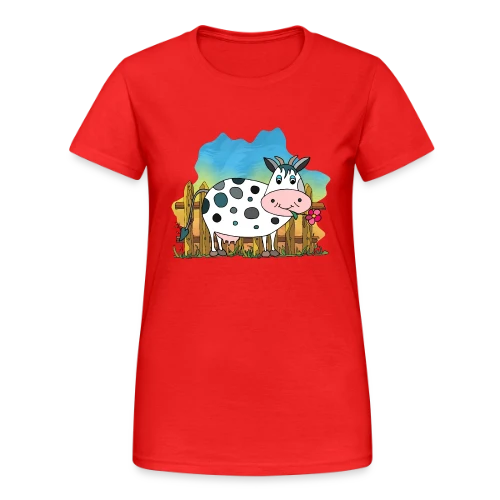 La Vache Rigolote - T-shirt Gildan épais femme