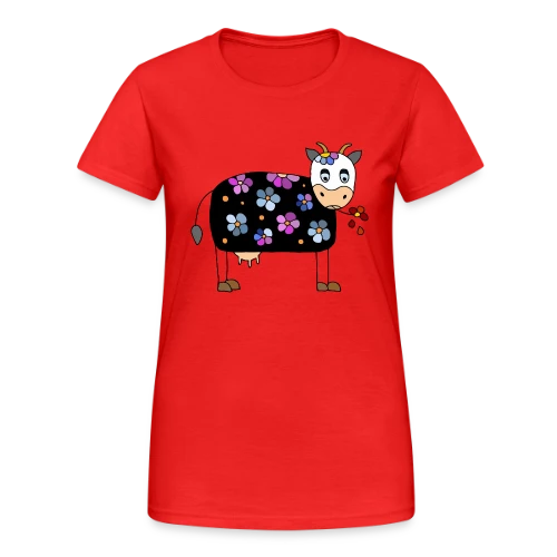 La Vache Rigolote - T-shirt Gildan épais femme