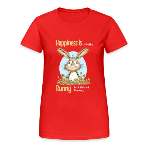 Lapin Printanier et Pâques - T-shirt Gildan épais femme