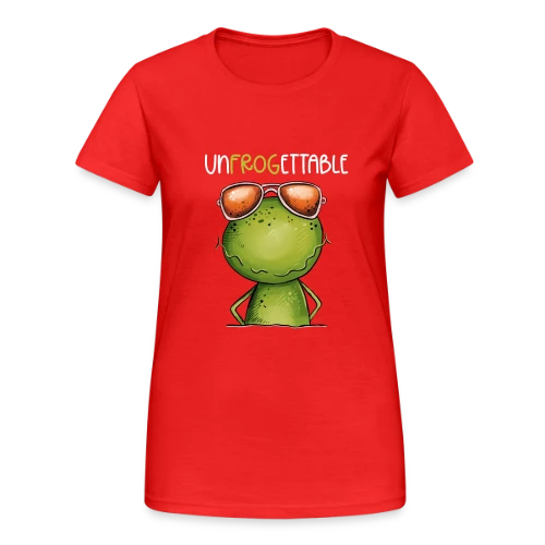 Grenouille Cool et Inoubliable - T-shirt Gildan épais femme