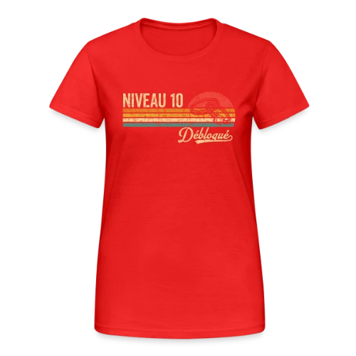 Niveau 10 Mariage Vintage - T-shirt Gildan épais femme