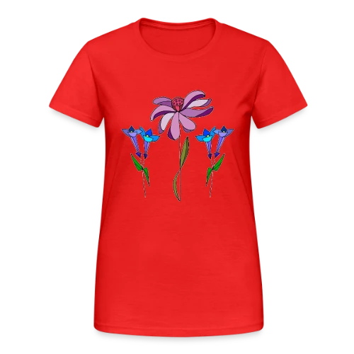Éclat Floral - T-shirt Gildan épais femme