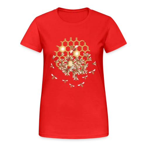 Nid d'Abeille Géométrique : Nature & Harmonie - T-shirt Gildan épais femme